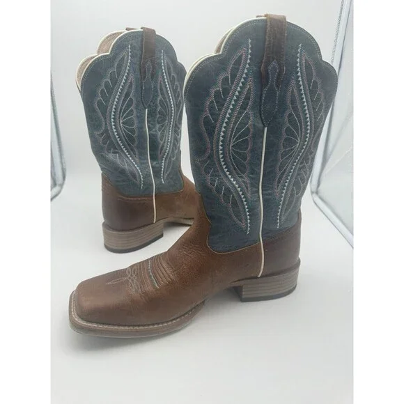 Ariat PrimeTime Baby Blue Cowboy Boots Women's Size 10 B 10025032 Western - Picture 2 of 16